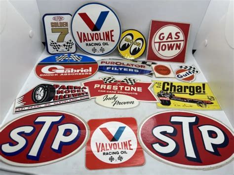 14 Vintage Original Stickers Decals Race Car Drag Racing Scta Nhra Hot
