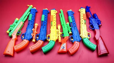 Toy Guns For Kids And Children Learn Color With Colorful Toy Guns Box