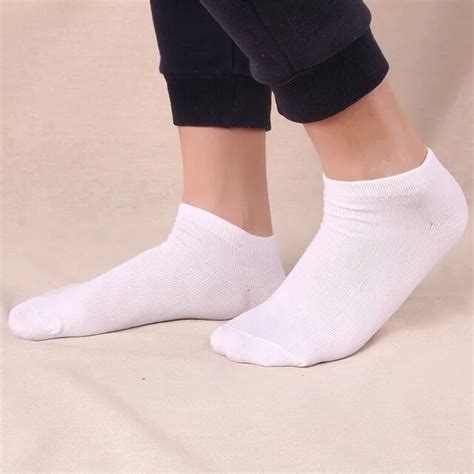 Aliexpress Com Buy Pairs Hot Sale Comfortable Men Fashion White Socks Ankle Socks