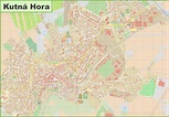 Detailed map of Kutná Hora