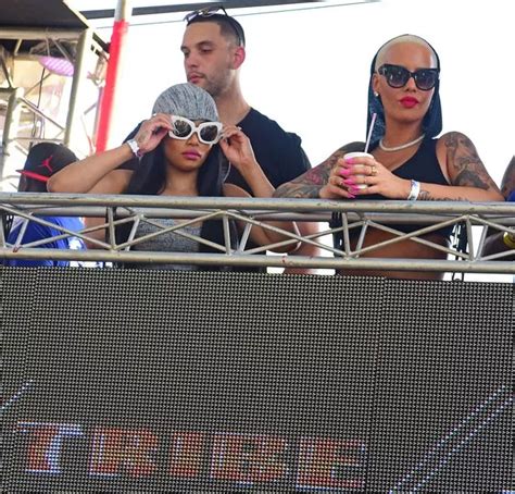 amber rose and blac chyna display seriously curvy bums as they party at trinidad carnival