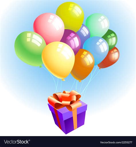 Balloons With A T Royalty Free Vector Image