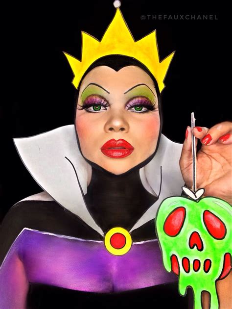 Evil Queen Makeup And Costume Diy Drag Makeup In 2021 Evil Queen Makeup Disney Makeup Disney