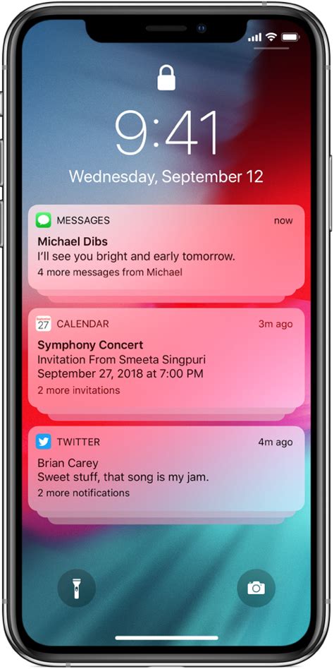 View And Respond To Notifications On Iphone Iphone Tutorial Themes For Mobile Iphone App Design