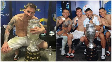 Inside Dressing Room Watch Lionel Messi Celebrate Copa America Win