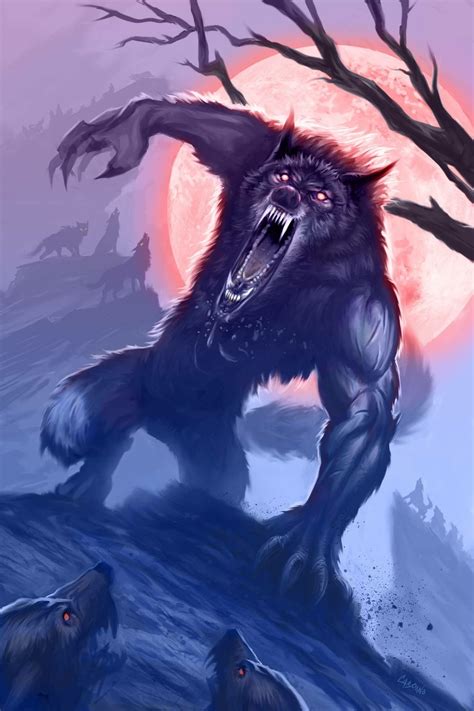 Alpha Wolf By Chris Casciano Werewolf Fantasy Illustration Fantasy