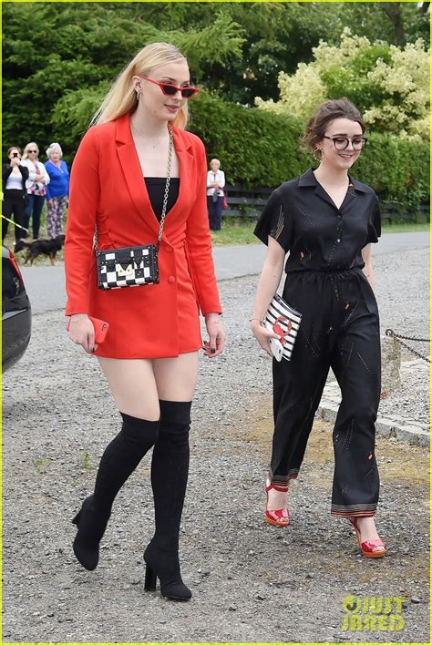 Sophie Turner And Maisie Williams Arrive For Their Game Of Thrones Co