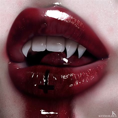 Vampire Lips Kenneth Gonzalez On Artstation At Artstation