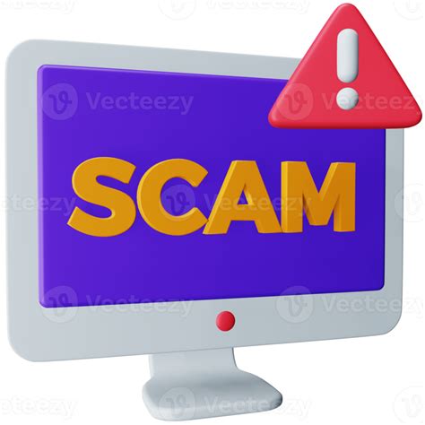 Online Scam 3d Rendering Isometric Icon 13363791 Png