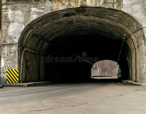 Mountain Tunnel Stock Image Image Of Long Cave Road 87787099