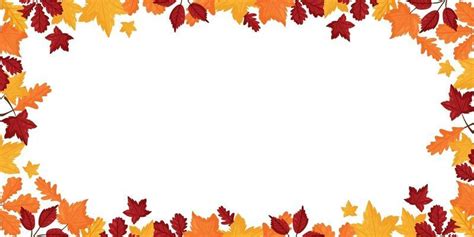 Fall Leaves Border Vector Art Icons And Graphics For Free Download