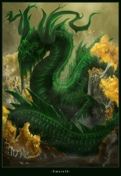 Emerald Dragon By Nightwing Kain On Deviantart