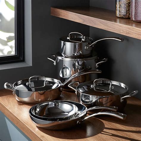Cuisinart French Classic Tri Ply Stainless Steel 10 Piece Cookware Set Reviews Crate And Barrel