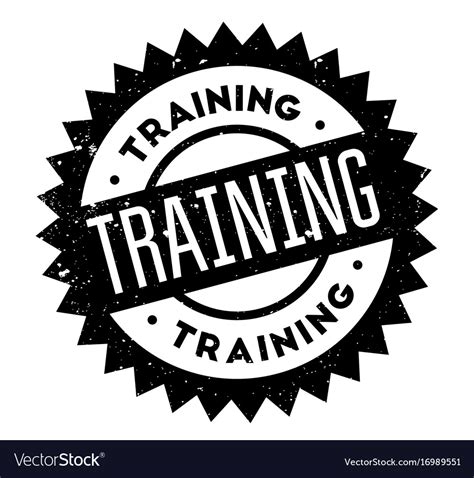Training Rubber Stamp Royalty Free Vector Image