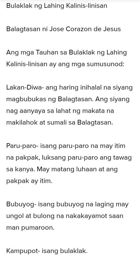 Bulaklak Ng Lahing Kalinis Linisan Brainlyph