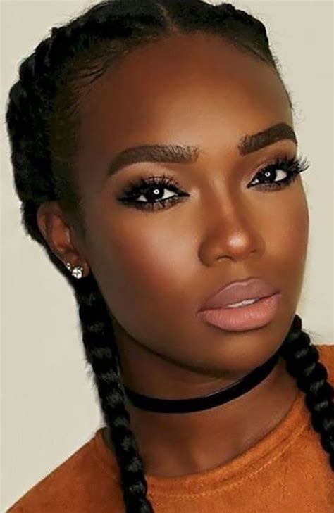 Neuefrisureenclub Makeup For Black Women Natural Braided Hairstyles Natural Hair Styles