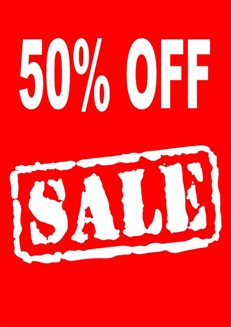 50 Off Sale Poster