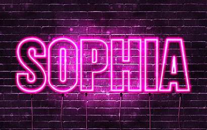 Sophia Wallpapers 4k Names Neon Female Lights