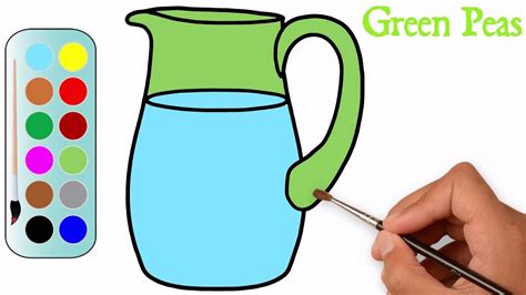 Painting A Water Jug How To Draw A Water Jug Step By Step Mhp