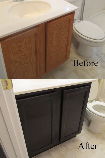 Begin by wiping down all surfaces of the vanity with a damp soapy sponge. Staining Oak Cabinets an Espresso Color {DIY Tutorial ...