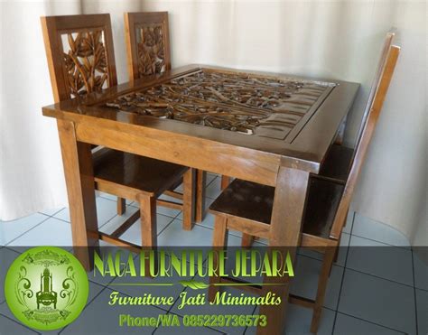 Jual 20+ Set Meja Makan Jati Minimalis Ukir Mewah Harga ...