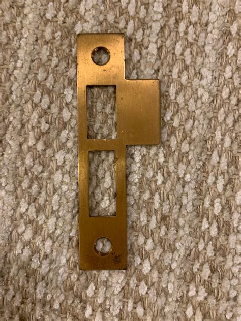 Antique Brass Exterior Mortise Lock Door Plates Strike Plate Etsy