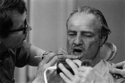 Marlon brando's cat in the godfather: Marlon Brando Before and After Getting His Make Up Done To ...