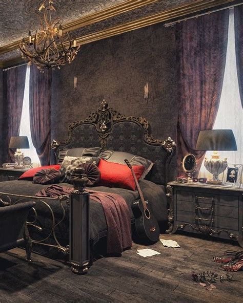 inspiring gothic bedroom idea      halloween gothic