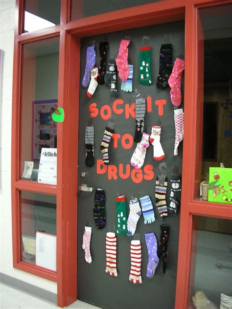 Drug awareness week.door decorating contest | school. Doors Decorated for Red Ribbon Week | Red ribbon week, Red ...