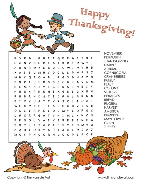 Thanksgiving Printable Word Searches Word Search Printable Free For