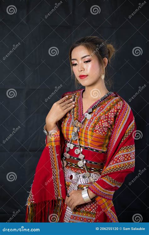 Beautiful Traditional Dress Of Chin Myanmar Editorial Image Image Of