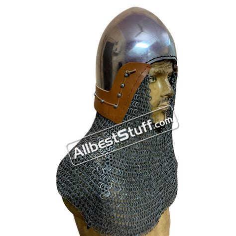 Medieval Bascinet Helmet Strong 14 G Steel Comes With Aventail