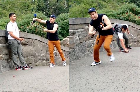 Guy Cutting Off Tourists Selfie Stick In Nyc Is Just Being A Jerk