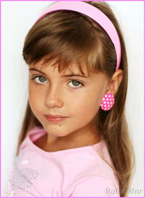 This hairstyle looks great on young girls. Little girl haircuts with bangs Hairstyles - Haircuts ...