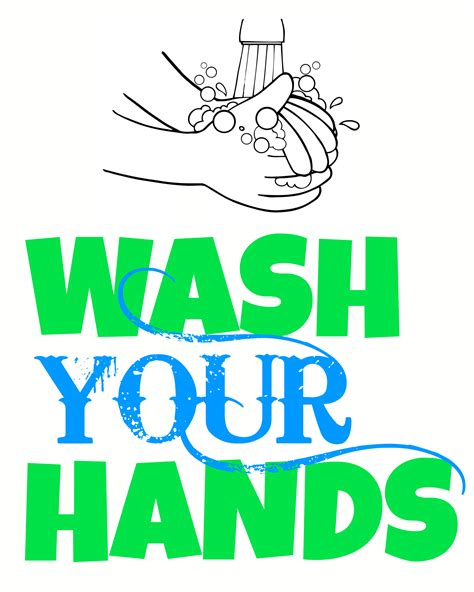 Free Print Out Wash Hand Sign Clipart Best