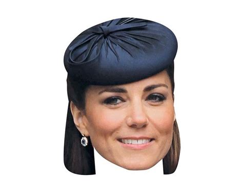 Kate Middleton Vip Celebrity Cardboard Cutout Face Mask