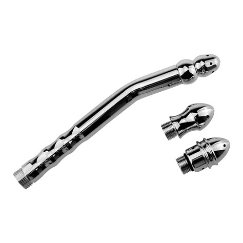 Home With Heads Curved Aluminum Alloy Smooth Universal Durable Men Women Enema Shower Vaginal