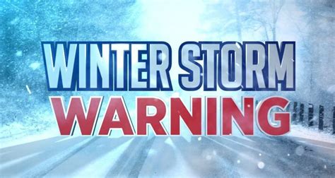 Winter Storm Warning Issued For Much Of Area Kfiz News Talk 1450 Am