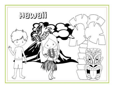 Awesome Hawaiian Coloring Sheets And Activity Pages For Kids Hawaii