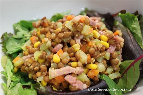 Son ricas en hierro, ácido fólico, vitaminas e hidratos de carbono de absorción lenta. Cuadernos de cocina: Ensalada de lentejas