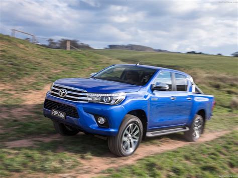 Toyota Hilux 2016 Pickup 4x4 Cars Blue Wallpapers Hd Desktop