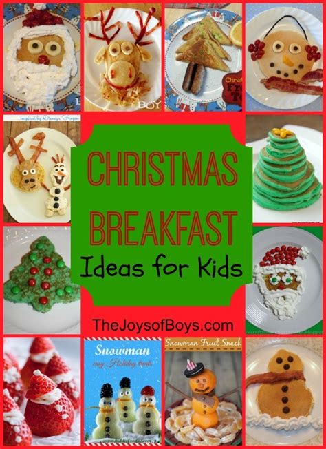 Letting them build their own. Christmas Breakfast Ideas for the Kids - Edible Crafts