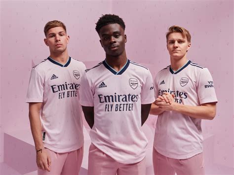 Arsenal Reveal New Pink Third Kit For 202223 Season The Independent