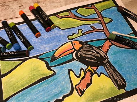 Henri Rousseau Toucan Art Project For Kids Messy Little Monster