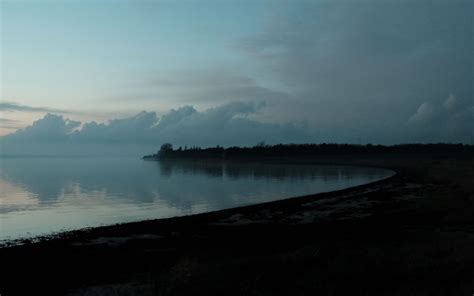 Download Wallpaper 2560x1600 Lake Coast Dusk Landscape Dark