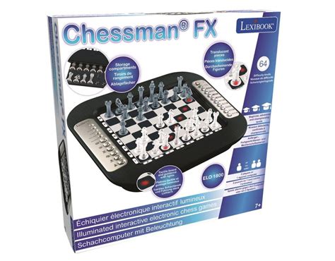 Lexibook Cg1335 Chessman Fx Electronic Chess Game With Touch Sensitive