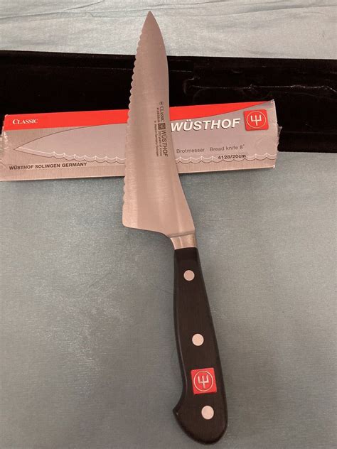 Wusthof Wüsthof Classic Serrated 8 Deli Knife 4128 New W Sleeve Wo Box