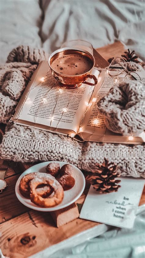Cozy Winter Moments In Fall Wallpaper Christmas Aesthetic