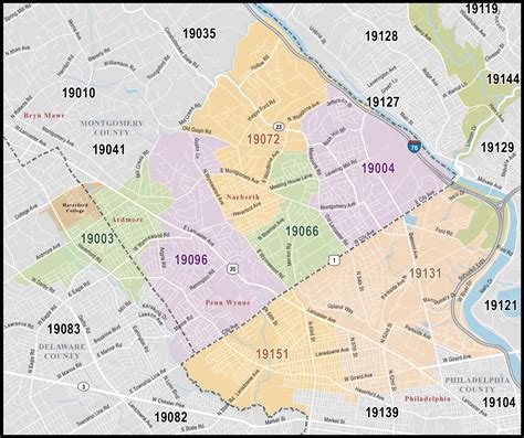 Map Of Philadelphia Zip Codes World Map