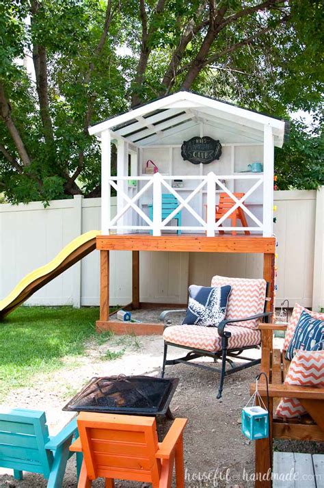 How To Build An Outdoor Playhouse For Kids Houseful Of Handmade